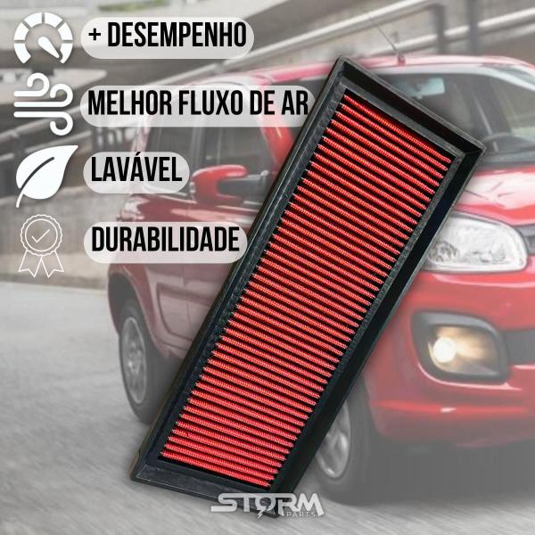 Filtro De Ar Esportivo Fiat Uno 1.0 Mpi Fire Ano 2011 A 2021 - Rs Filter Imagem de Filtro De Ar Esportivo Fiat Uno 1.0 Mpi Fire Ano 2011 A 2021