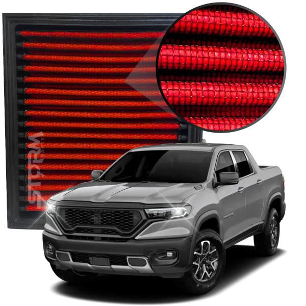 Imagem de Filtro de Ar Esportivo Ram Rampage motor 2.0 Turbo Diesel Multijet Rebel Laramie 2024 2023 Automatico