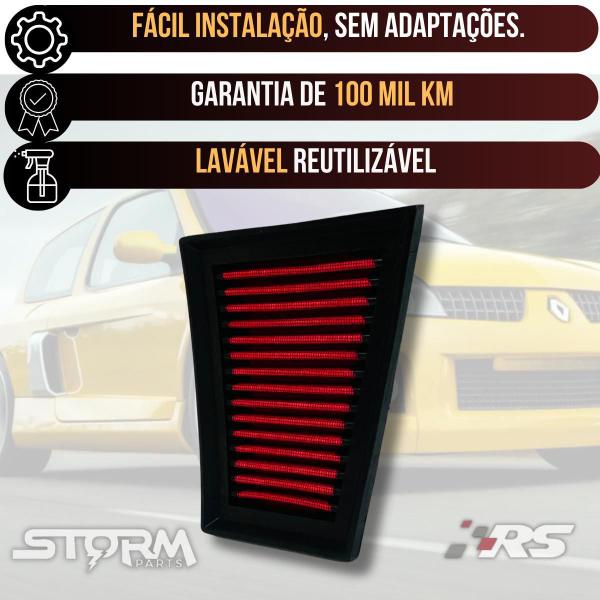 Filtro De Ar Esportivo Renault Clio 1.6 16V Flex 1998 A 2008 - Rs Filter Imagem de Filtro De Ar Esportivo Renault Clio 1.6 16V Flex 1998 A 2008