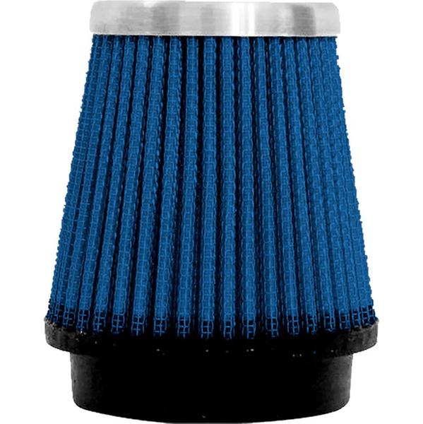 Filtro de Ar Esportivo Tecido Azul Cônico Injeção 62mm - RACE CHROME Imagem de Filtro de Ar Esportivo Tecido Azul Cônico Injeção 62mm
