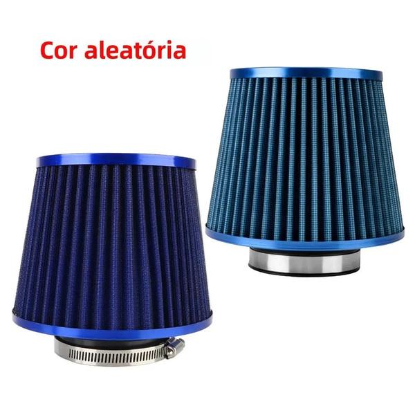 Filtro de Ar Frio Universal 3" - Alto Fluxo, Esportivo, Cone de Malha Imagem de Filtro de Ar Frio Universal 3" - Alto Fluxo, Esportivo, Cone de Malha