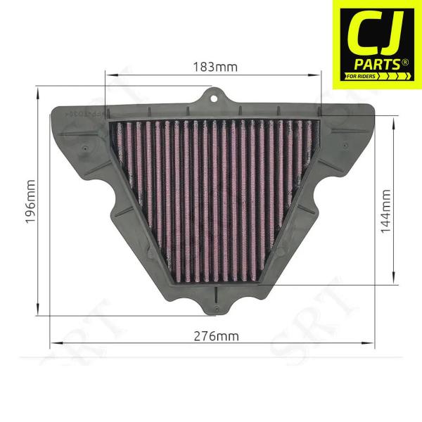 Filtro De Ar Kawasaki z1000 Versys klz1000 Ninja 1000 Lavavel - LOPOR Imagem de Filtro De Ar Kawasaki z1000 Versys klz1000 Ninja 1000 Lavavel
