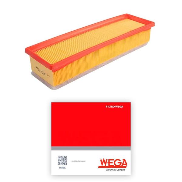 Filtro de Ar Peugeot 208 1.5 1.6 2013 a 2021 Wega Imagem de Filtro de Ar Peugeot 208 1.5 1.6 2013 a 2021 Wega