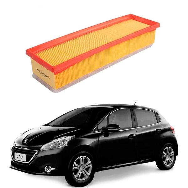 Filtro de Ar Peugeot 208 1.5 1.6 2013 a 2021 Wega Imagem de Filtro de Ar Peugeot 208 1.5 1.6 2013 a 2021 Wega
