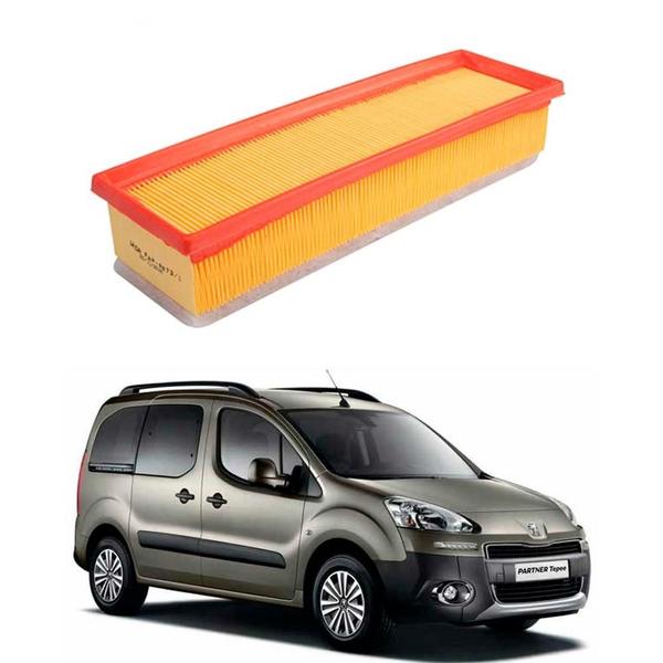Filtro de Ar Peugeot Partner 1.6 1.8 2002 a 2021 Wega Imagem de Filtro de Ar Peugeot Partner 1.6 1.8 2002 a 2021 Wega