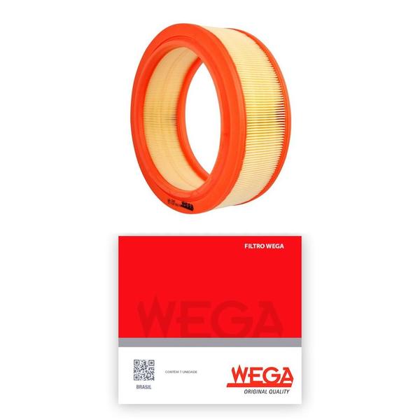 Filtro de Ar Renault Logan 1.6 8V 2008 a 2021 Wega Imagem de Filtro de Ar Renault Logan 1.6 8V 2008 a 2021 Wega