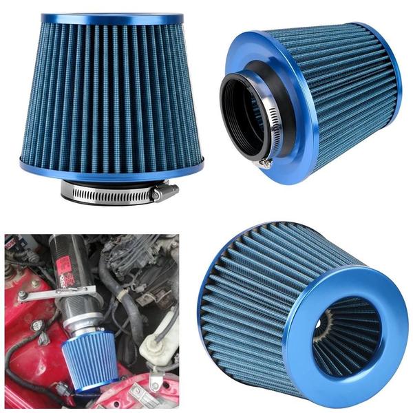 Filtro de Ar Universal para Carro (3 Polegadas) - Kit de Indução de Ar Frio com Cone Imagem de Filtro de Ar Universal para Carro (3 Polegadas) - Kit de Indução de Ar Frio com Cone