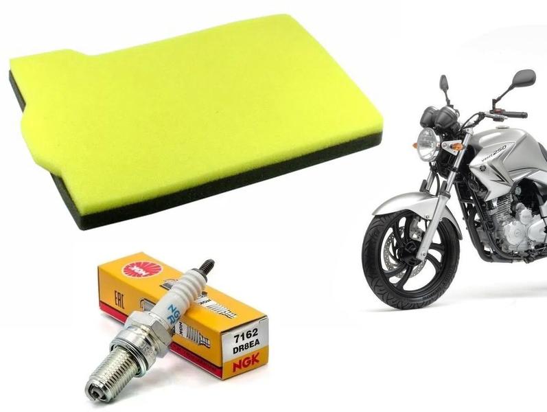 Filtro De Ar Vela Ngk Dr8ea Motor Xtz Lander YS Fazer 250 De 2005 Ate 2015 - Dvsc - Ngk Imagem de Filtro De Ar Vela Ngk Dr8ea Motor Xtz Lander YS Fazer 250 De 2005 Ate 2015