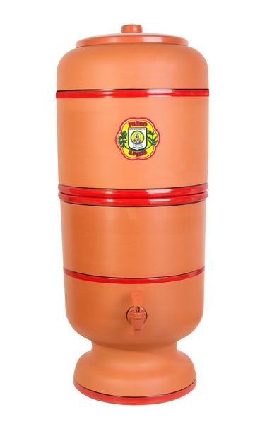 Filtro de Barro São Pedro 2 Litros com 1 Boia e 1 Vela Tripla Ação - Center Art Imagem de Filtro de Barro São Pedro 2 Litros com 1 Boia e 1 Vela Tripla Ação