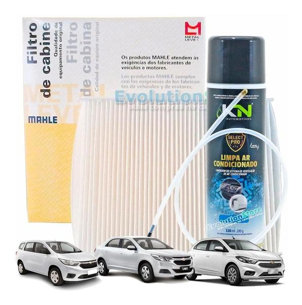 Imagem de Filtro De Cabine Ar Condicionado Cobalt Cruze Onix Spin Com Spray Sonda  Mahle MetalLeve LA472