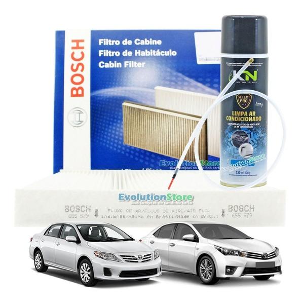 Imagem de Filtro De Cabine Ar Condicionado Corolla 2009 Ao 2019 Com Spray Sonda  Bosch 0986BF0558