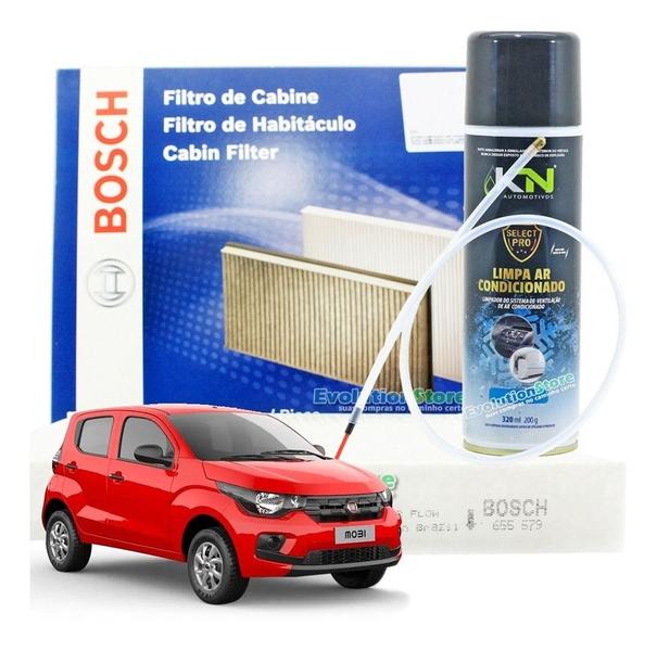 Imagem de Filtro De Cabine Ar Condicionado Fiat Mobi Com Spray Sonda  Bosch 0986BF0596