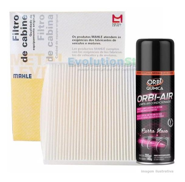 Imagem de Filtro De Cabine Ar Condicionado Meriva Com Spray Higienizador  Mahle MetalLeve LA189