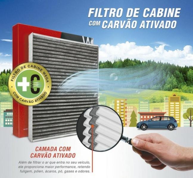 Imagem de Filtro De Cabine Carvao Ativado Novo Cruze 1.4 Turbo 2017/2018/2019