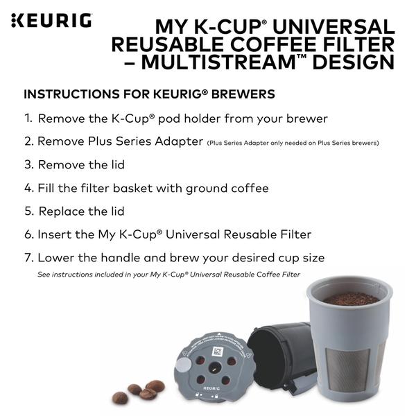 Imagem de Filtro de café reutilizável Keurig My K-Cup Universal Grey