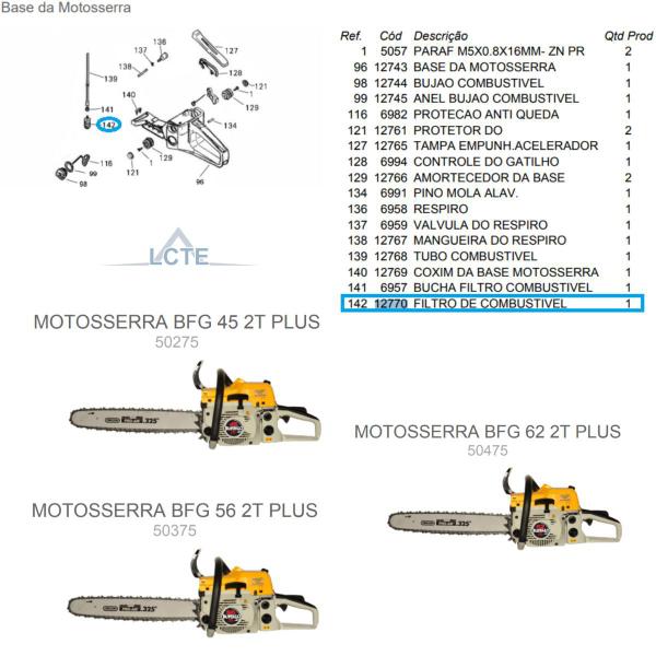 Imagem de Filtro de Combustível da Motosserra BFG 45 Plus - Buffalo