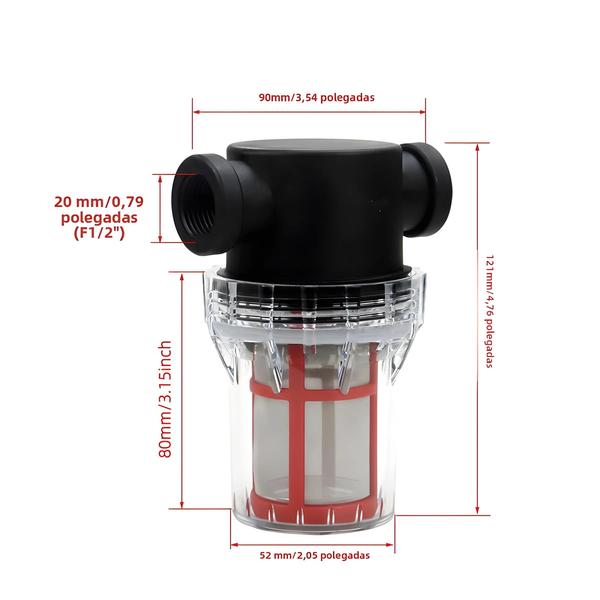 Imagem de Filtro de Irrigação para Jardim - 1/2", 3/4" e 1" - Sistema de Irrigação com Pré-Filtro