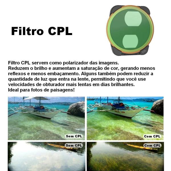 Imagem de Filtro De Lente Cpl Para Drone Dji Air 3