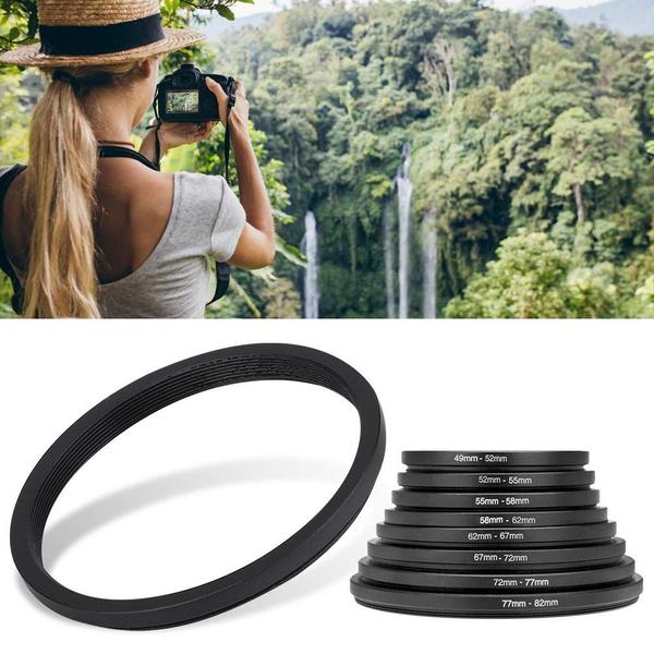 Filtro de lente de câmera Step Up Rings Adapter Set 8PCS Ejoyous Imagem de Filtro de lente de câmera Step Up Rings Adapter Set 8PCS Ejoyous