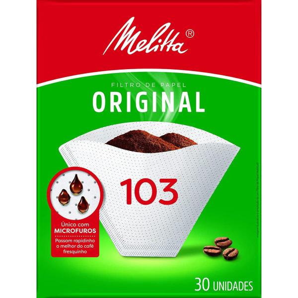 Imagem de Filtro de Papel 103 Melitta  30 Unidades, Microfuros Exclusivos e Sustentável