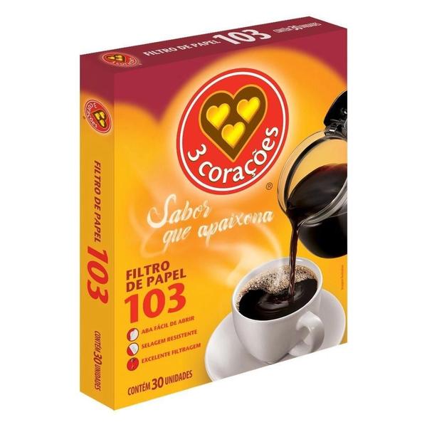 Filtro de papel para café - 300 unidades - 3 Corações Imagem de Filtro de papel para café - 300 unidades