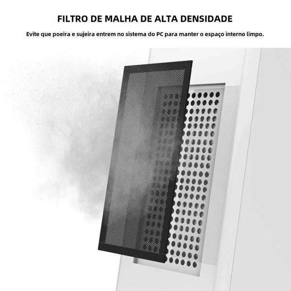 Imagem de Filtro de Poeira Magnético para Ventilador de Computador - 12x12cm e 12x24cm