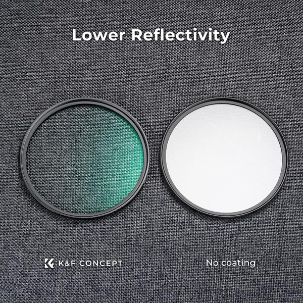 Filtro de proteção de lente K&F Concept 46mm MCUV para câmera Imagem de Filtro de proteção de lente K&F Concept 46mm MCUV para câmera