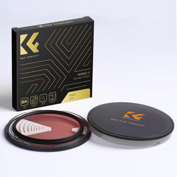 Filtro de proteção UV K&F Concept 95mm MC para lente de câmera Imagem de Filtro de proteção UV K&F Concept 95mm MC para lente de câmera