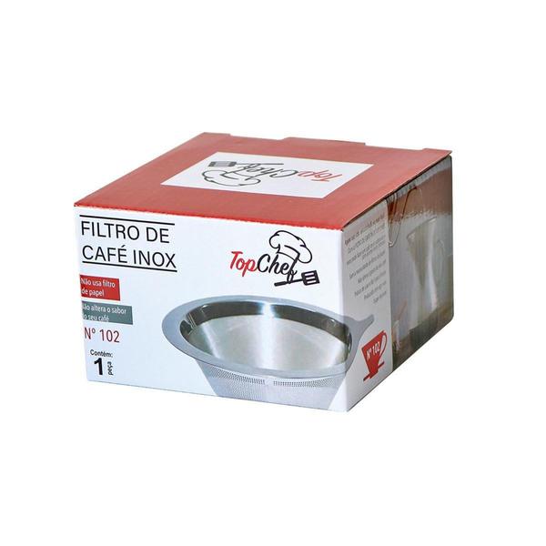 Imagem de Filtro e coador de café de inox reutilizavel 6x10cm - EU QUERO PRESENTEAR