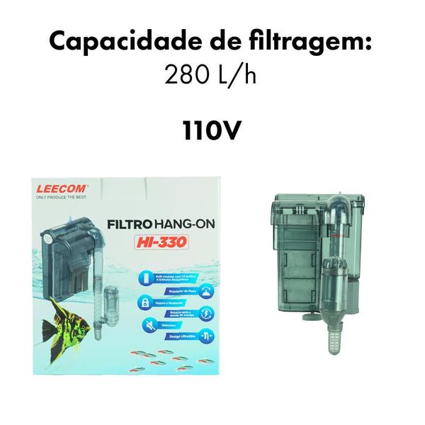 Imagem de Filtro ext hang-on leecom hi-330-280 l/h 2w 127v