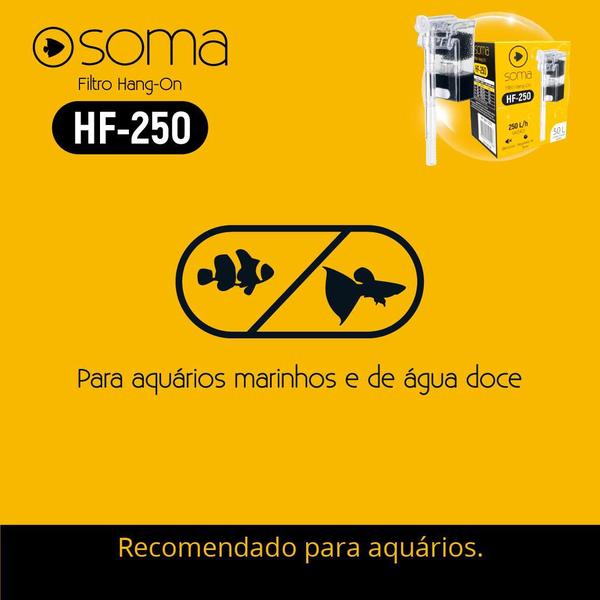 Imagem de Filtro ext hang-on soma hf-250 - 250l/h 2,5w 220v