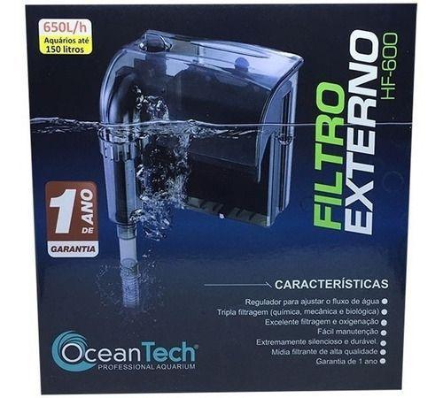 Imagem de Filtro Externo 600 Aquário Hang On Hf-0600 OceanTech 650l/h 220V 110V