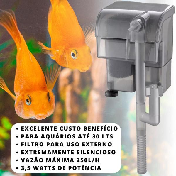 Imagem de Filtro Externo Hang On Hf-200 Aquários Até 40L 250 L/H 110V