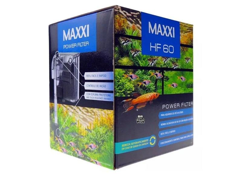 Imagem de Filtro Externo HF-60 Maxxi Power 60L/H Aquários Até 20L 220V