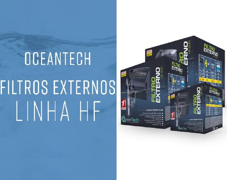 Imagem de Filtro Externo Oceantech HF-100 Aquário até 40L Vazão 180L/H