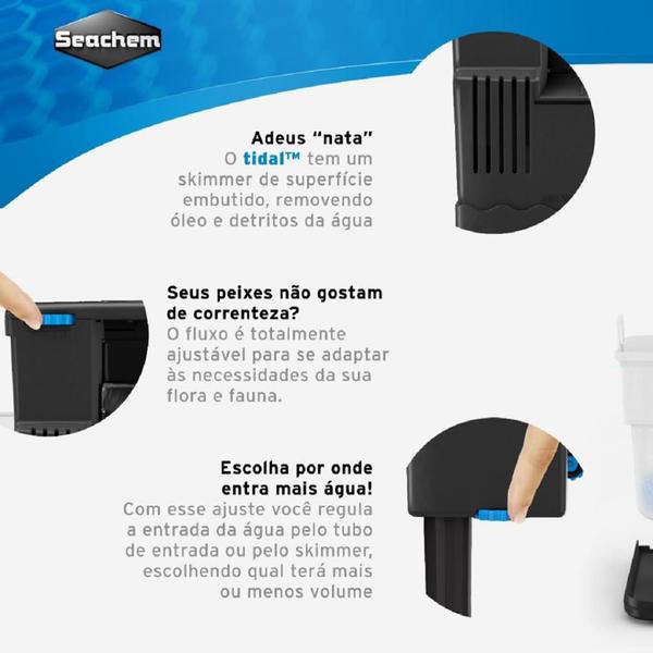 Imagem de Filtro Externo Seachem Tidal 110 para Aquários até 400L