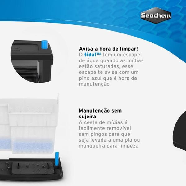 Imagem de Filtro Externo Seachem Tidal 110 para Aquários até 400L