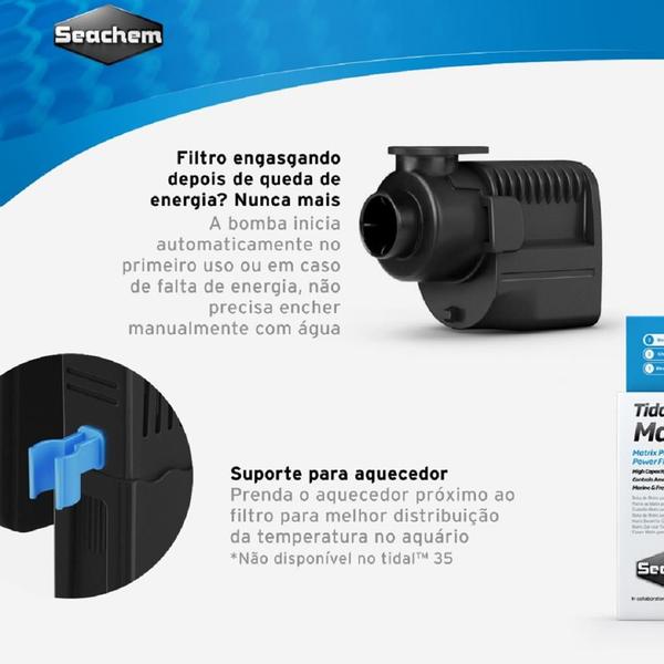 Imagem de Filtro Externo Seachem Tidal 75 para Aquários até 300L