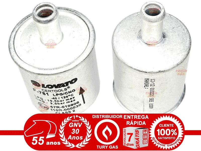 Imagem de Filtro Gnv 12 Mm Lovato 5 E 6 Geração Protege Bicos E Map