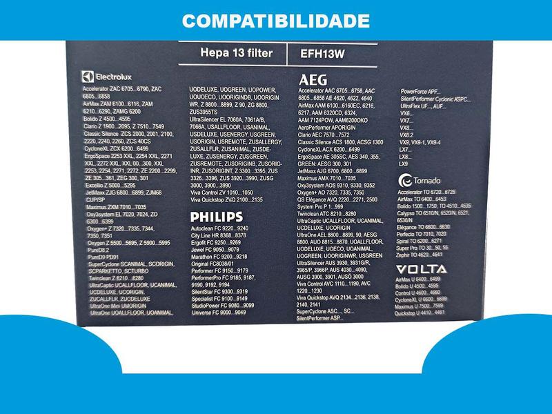 Imagem de Filtro Hepa Para Aspiradores de Po Electrolux, Philips