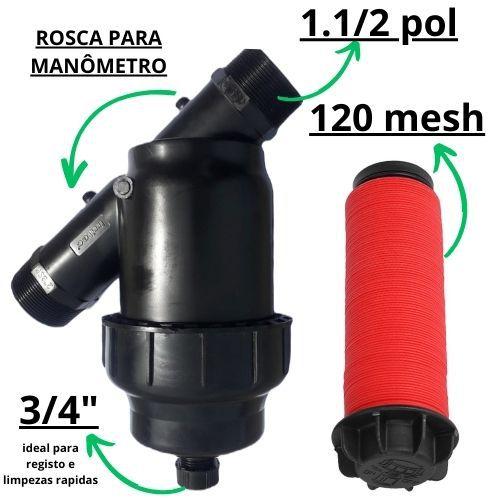 Imagem de Filtro manual 1.1/2 em y para sistema de irrigação  20M3/H