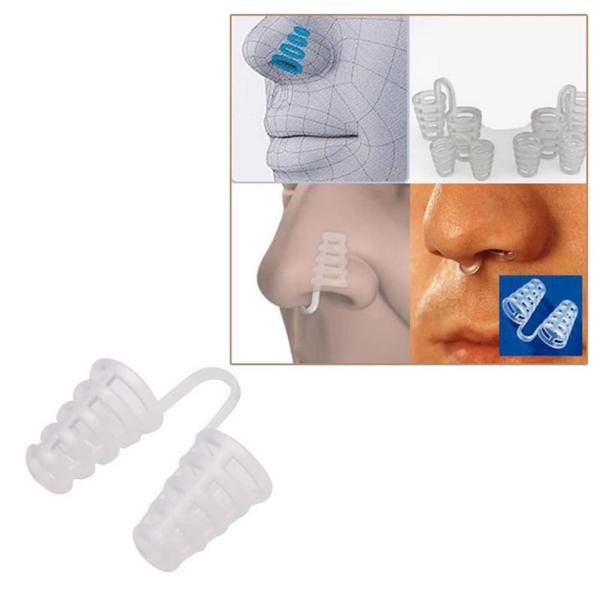 Imagem de Filtro Nasal Anti Ronco De Silicone Kit Com Estojo Higiênico