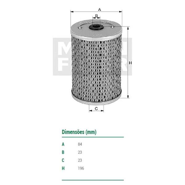 Imagem de Filtro Óleo Lubrificante Caminhão MB 1214 1418 1618 1620 1718 1721 OM366A