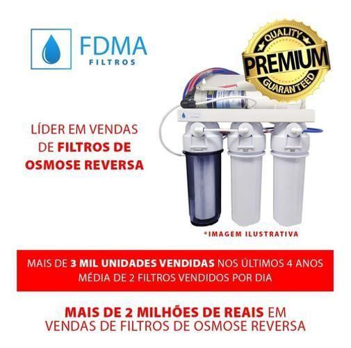 Imagem de Filtro Osmose Reversa+Deionizador 50Gpd Aquários Marinhos