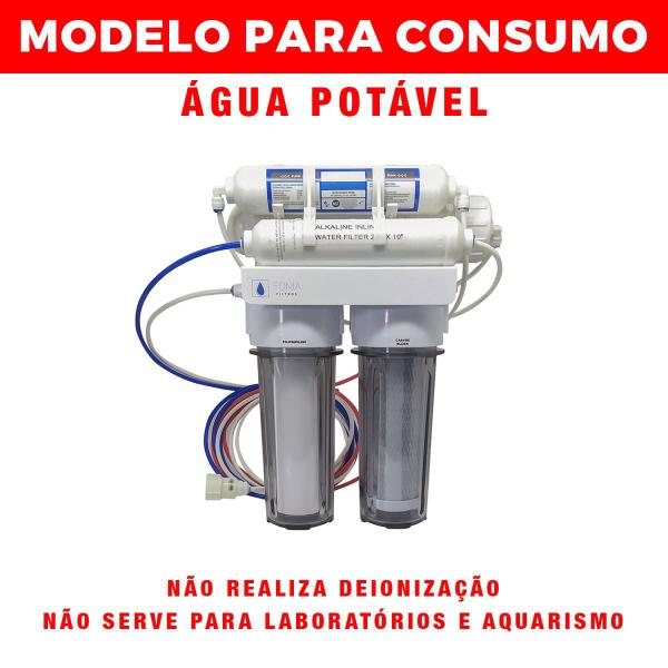 Imagem de Filtro Osmose Reversa para Consumo 100gpd 5 estágios