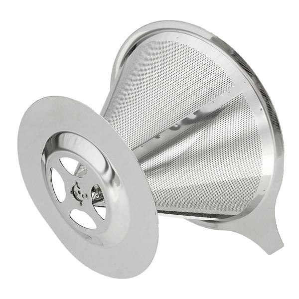 Filtro Para Café Reutilizável Em Inox Coador 101 Pequeno - Genzo Imagem de Filtro Para Café Reutilizável Em Inox Coador 101 Pequeno