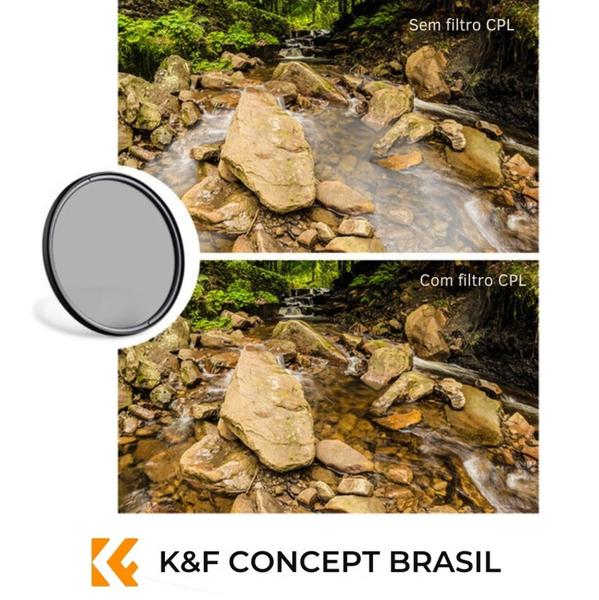 Filtro Polarizado Cpl P/ Lente 77mm K&f Concept - Made Japan Imagem de Filtro Polarizado Cpl P/ Lente 77mm K&f Concept - Made Japan