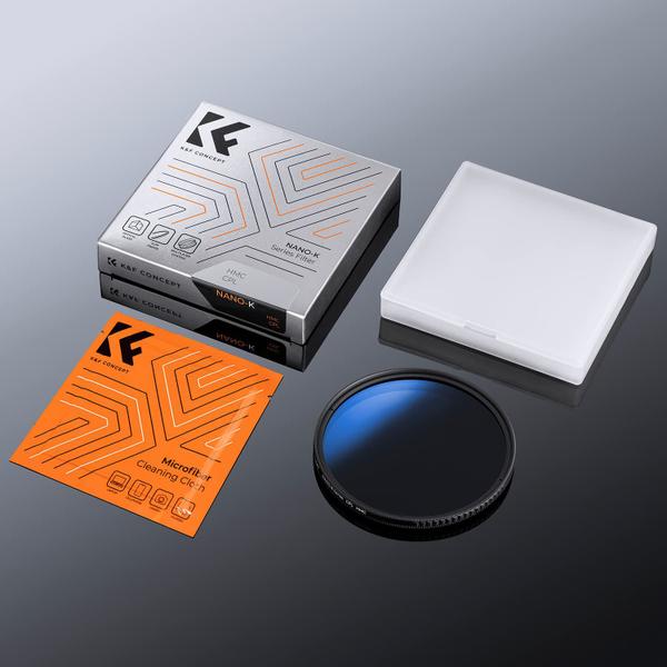 Filtro polarizador circular K&F Concept 58mm para lentes de câmera Imagem de Filtro polarizador circular K&F Concept 58mm para lentes de câmera