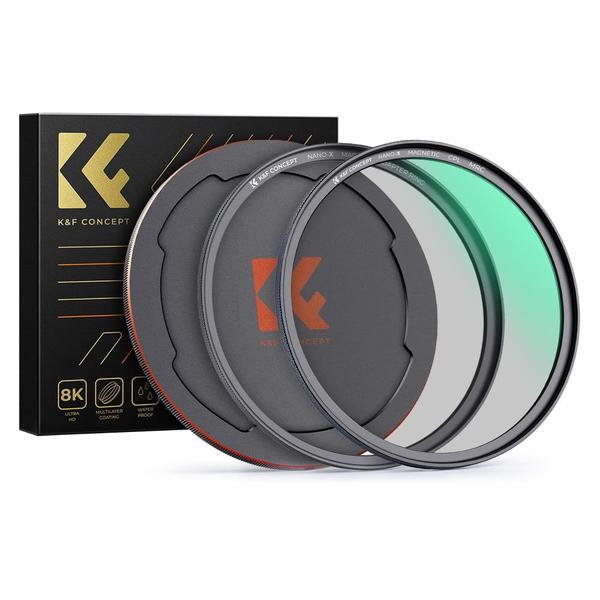 Filtro polarizador circular K&F Concept Magnetic 67mm Imagem de Filtro polarizador circular K&F Concept Magnetic 67mm