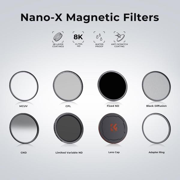 Filtro polarizador circular K&F Concept Magnetic 67mm Imagem de Filtro polarizador circular K&F Concept Magnetic 67mm